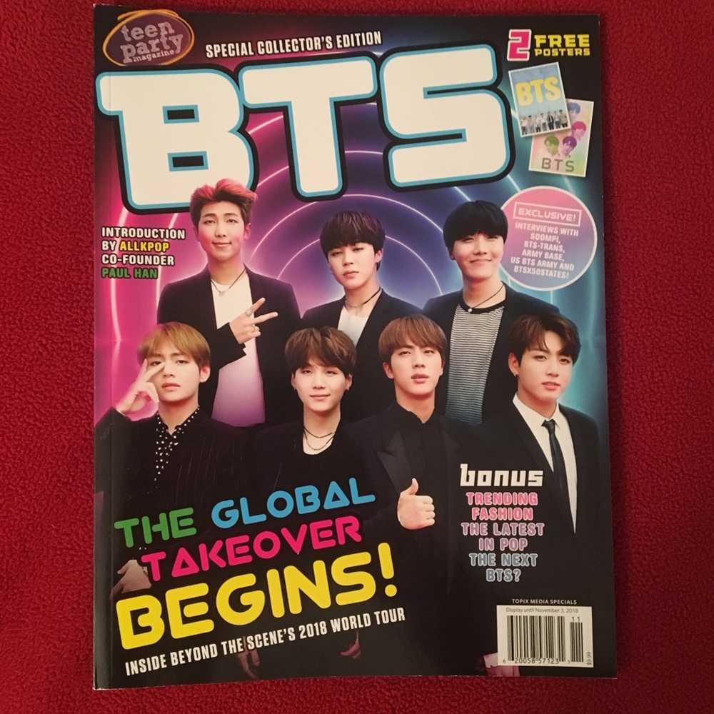 NWT bts limited collectors edition magazine